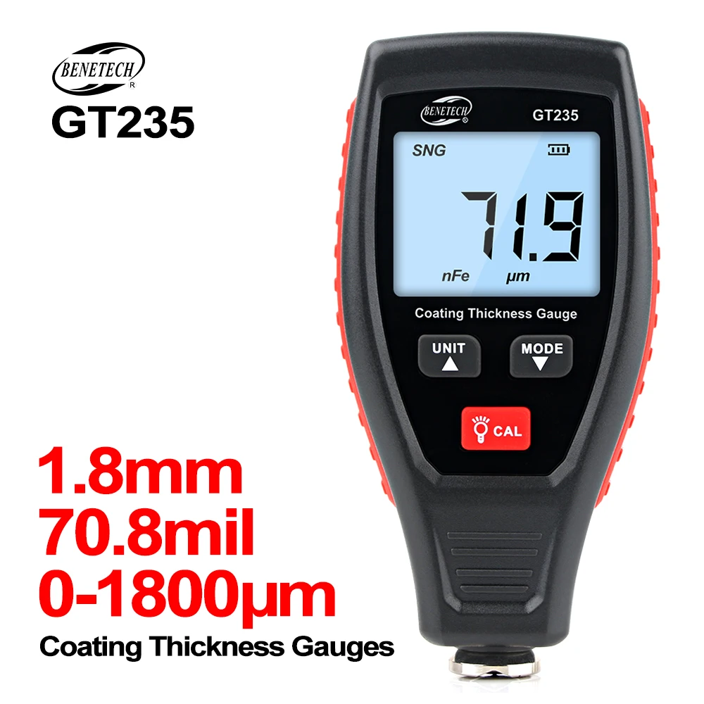 Paint Thickness Gauge - RZ pengukur ketebalan lapisan cat genggam,