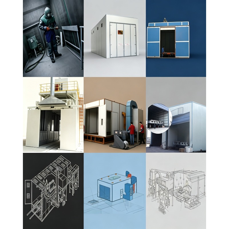 Sandblaster Cabinet - Ruang/Kabinet/Kamar Sand Shot Blasting dan Pemasangan