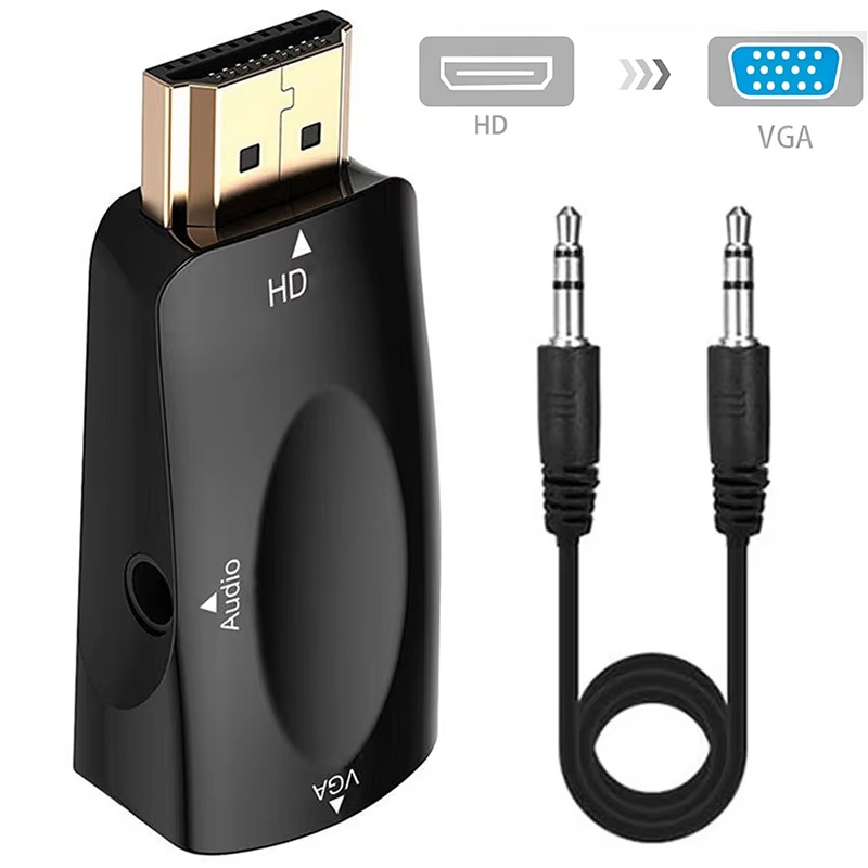 Transmission Jack Adapter - Konverter Kabel HDMI Kompatibel dengan VGA