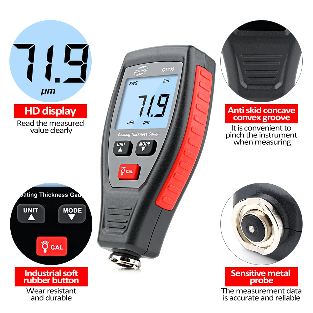 RZ pengukur ketebalan lapisan  - Paint Thickness Gauge ulasan dan harga