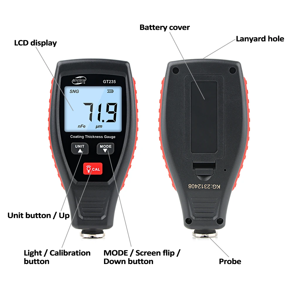 RZ pengukur ketebalan lapisan  - Paint Thickness Gauge ulasan dan harga