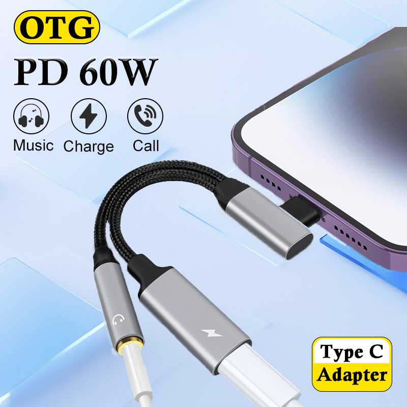 OTG 2 in 1 siku Usb Tipe C unt - Transmission Jack Adapter ulasan dan harga