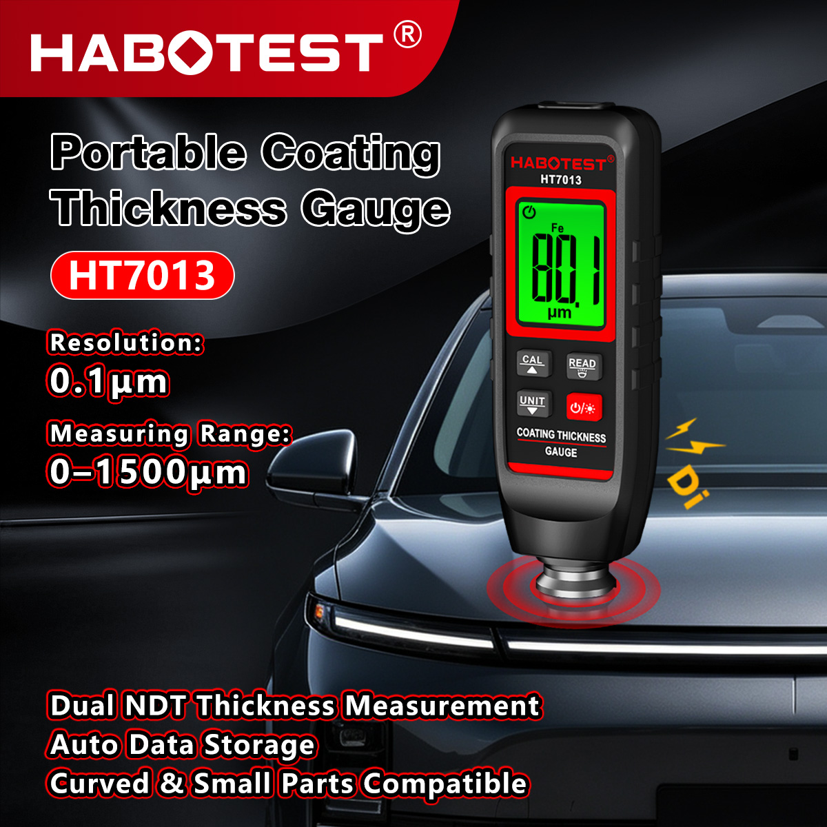 HABOTEST HT7013 Pengukur Keteb - Paint Thickness Gauge ulasan dan harga