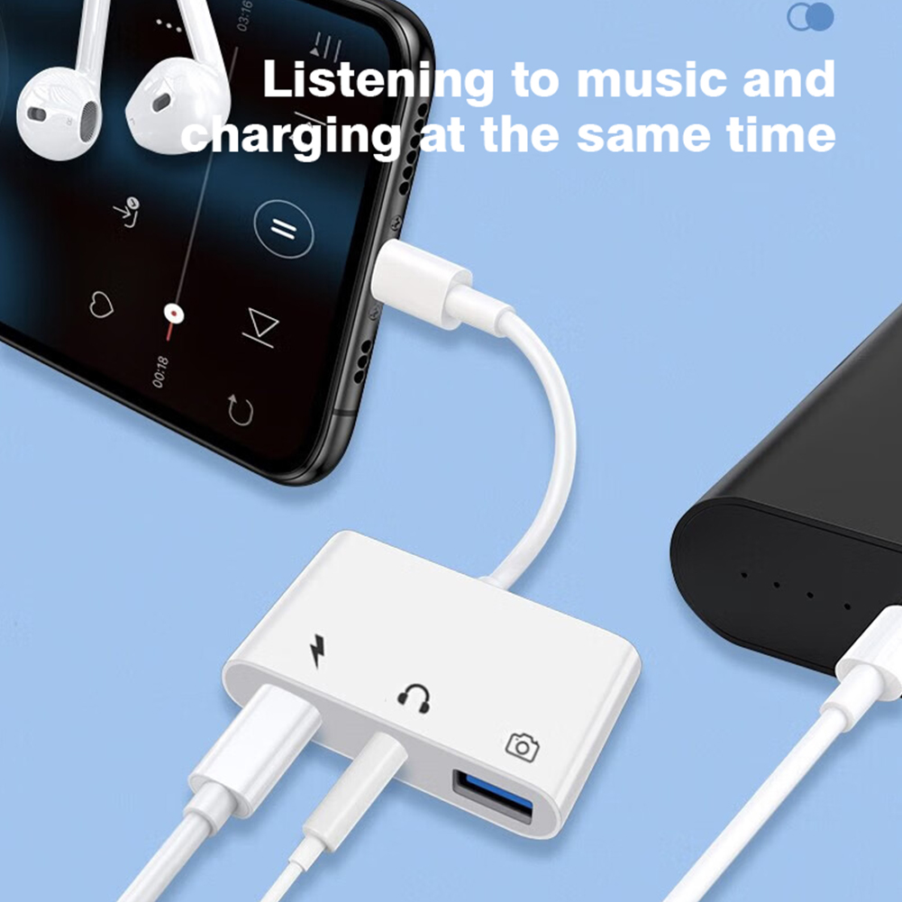 3 in 1 Lightning ke USB 3.0 Pe - Transmission Jack Adapter ulasan dan harga
