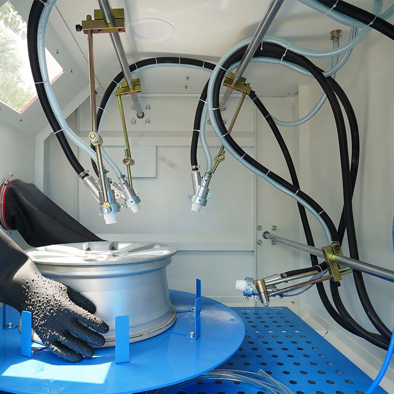 Mesin Sandblasting Otomatis de - Sandblaster Cabinet ulasan dan harga